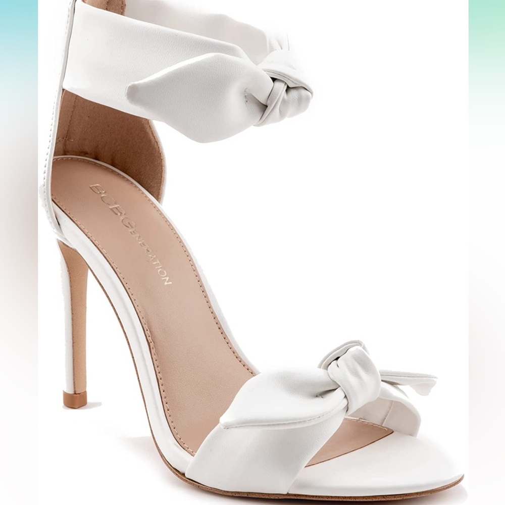 BCBGeneration White Bow Heels